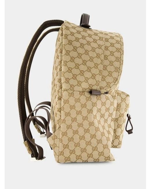 Gucci Natural Medium Fabric Backpack for men
