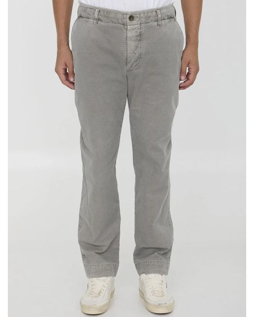 James Perse Gray Rigid Canvas Pants for men