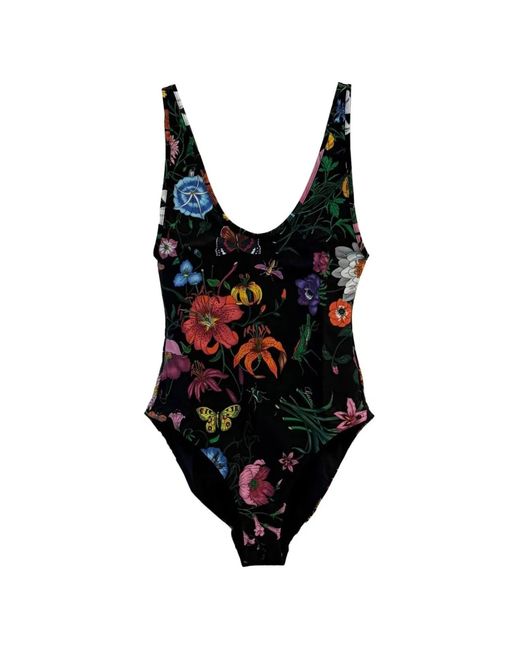 Gucci Black Printed Swimsuit