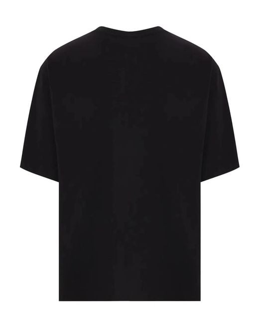 Maison Kitsuné Black Maison Kitsuné "Maison Kitsuné Line Handwriting" Oversize Tee-Shirt