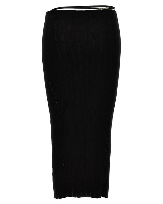 Jacquemus Black 'La Jupe Pralù' Skirt