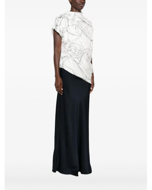 Fabiana Filippi White Silk Top