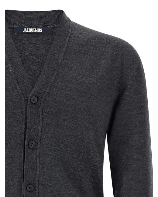 Jacquemus Blue 'Le Cardigan Brodé' Cardigan for men