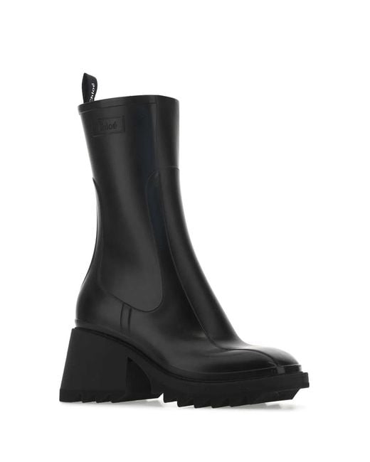 Chloé Black Betty Rain Boots