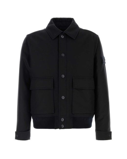 Stone Island Black Jacket for men