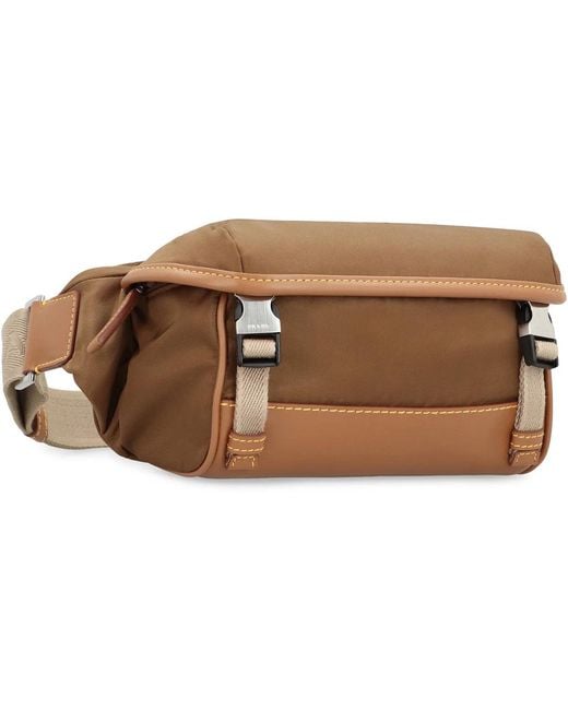 Prada Brown Re-Nylon Messenger Bag for men