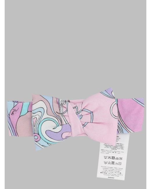 Emilio Pucci Pink Mini Bandana Hat For Girls