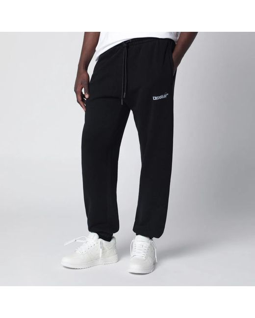 Off-White c/o Virgil Abloh Black Heraldic Arrow Jogging Trousers for men