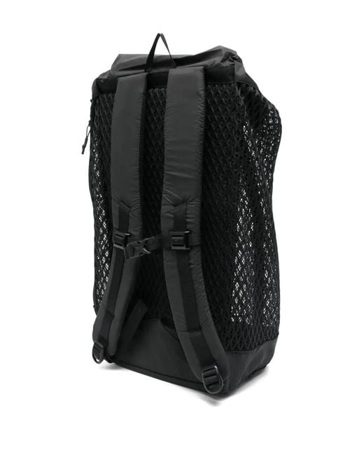Snow Peak Black "Double Face" Mesh Back Pack for men