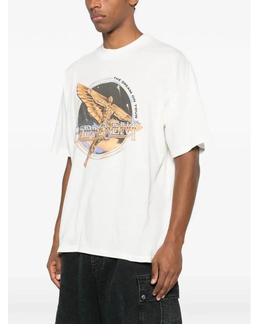 Represent White "Golden Tour" T-Shirt for men