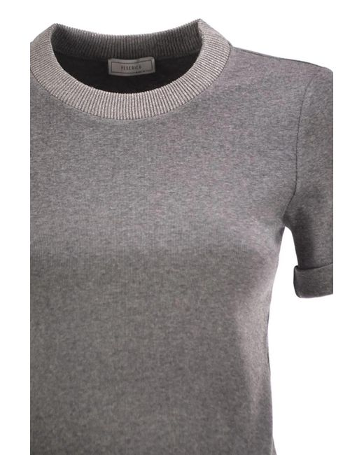 Peserico Gray Rib Tshirt