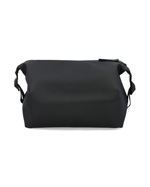 Rains Black Hilo Waterproof Wash Bag