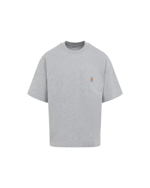 Carhartt Gray Heather Work Pocket T-Shirt for men