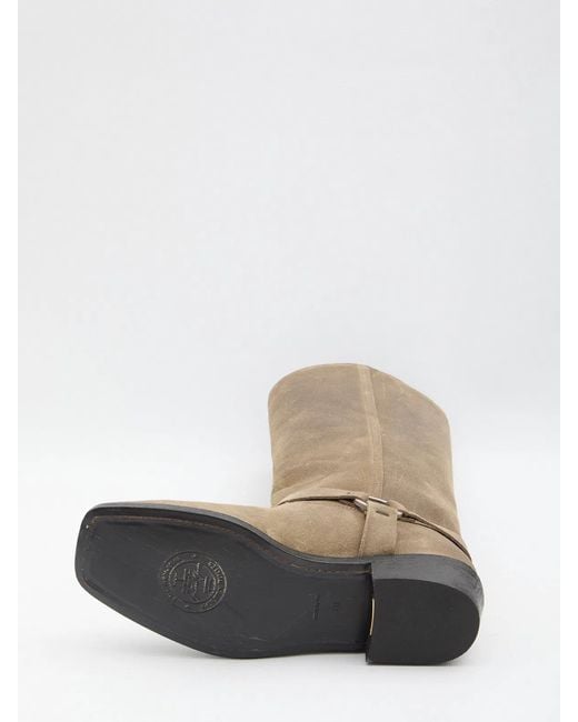 Golden Goose Deluxe Brand White High Biker Boots