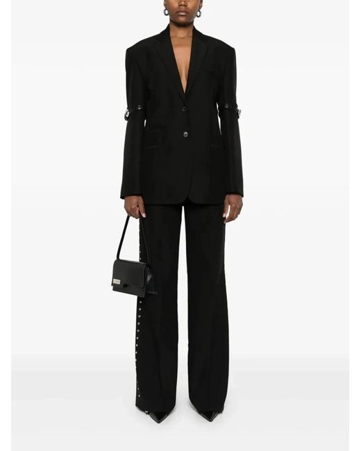 Coperni Black Logo Belted Blazer
