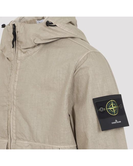 Stone Island Natural Polyamide Jacket for men