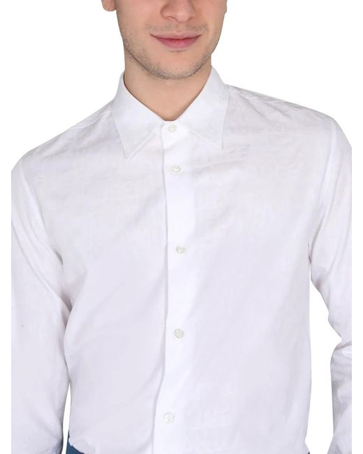 McQueen White Graffiti Logo Shirt for men
