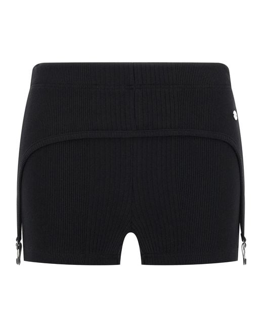 Jean Paul Gaultier Black 'The Garter' Shorts
