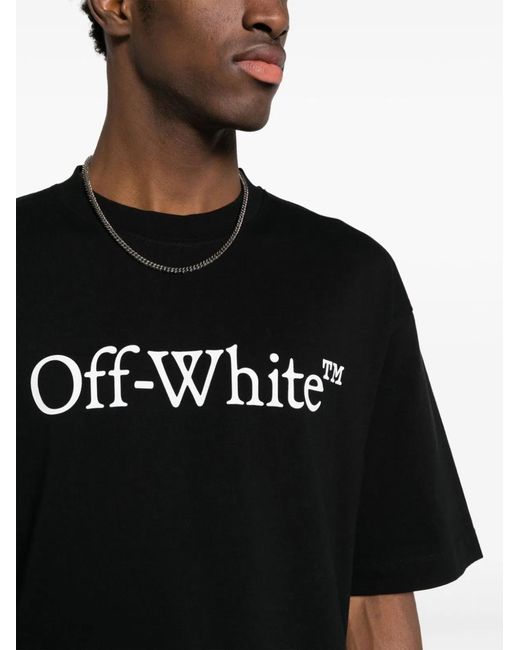 Off-White c/o Virgil Abloh Black Big Bookish Skate S/S Tee for men