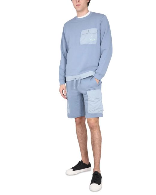 Paul Smith Blue Ps Paul Smith Cotton Bermuda Shorts for men