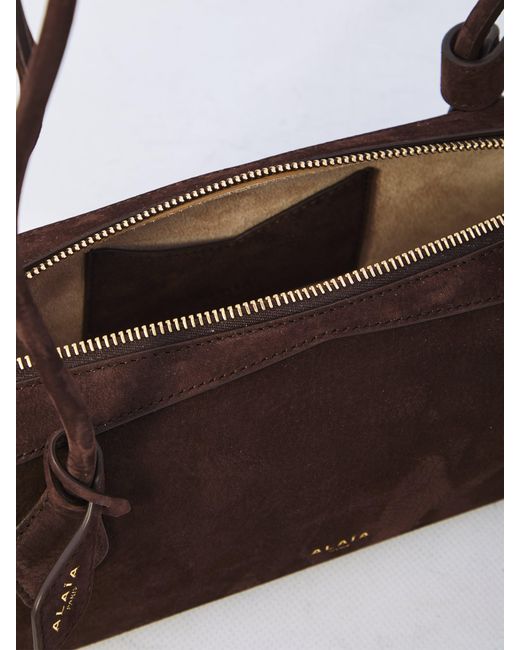 Alaïa Brown Alaia Teckel Medium Shoulder Bag
