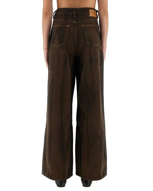 Ganni Brown Baggy Pants