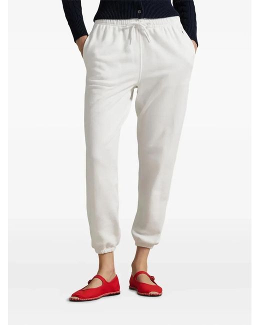 Polo Ralph Lauren White Sweatpants