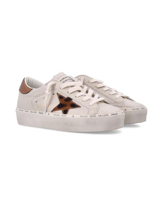 Golden Goose Deluxe Brand Natural Hi Star Leather Sneakers