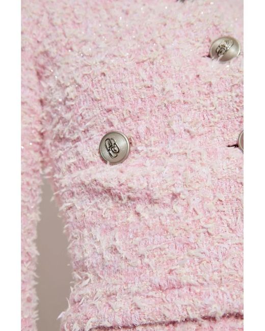Balenciaga Pink Blush Cotton Blend Sweater