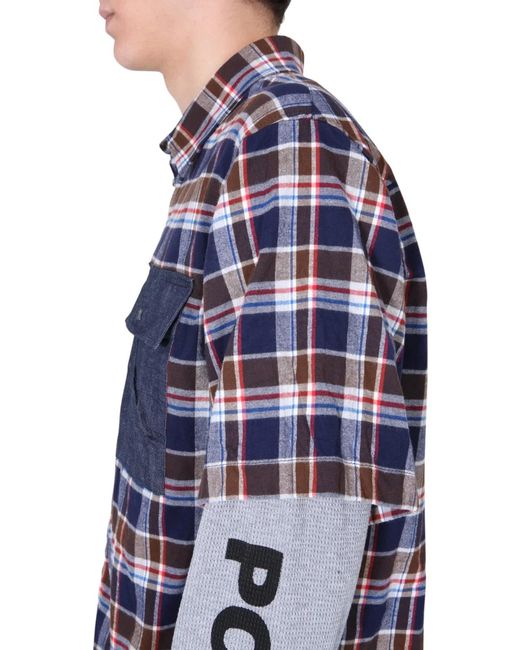 DSquared² Blue Shirt With Double Sleeves for men