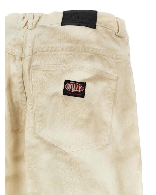 Willy Chavarria Natural 'Bad Boy' Jeans for men