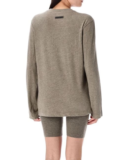 Fear Of God Gray Cotton-Blend Top
