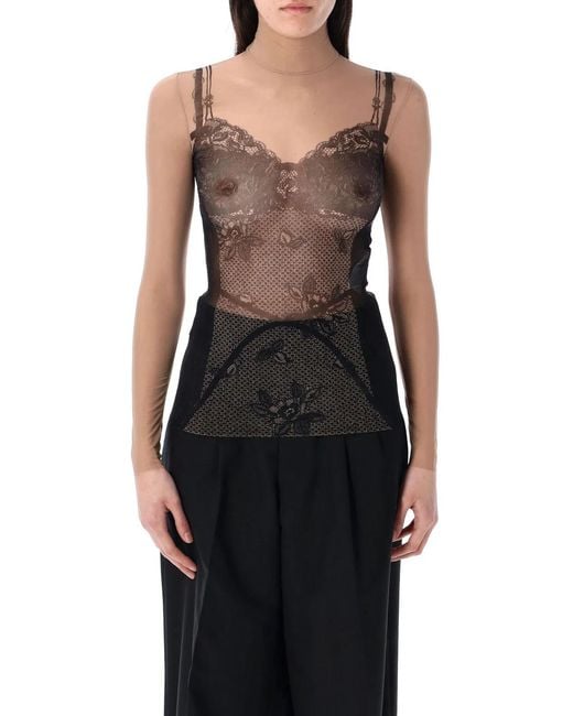 Balenciaga Black Top Lingerie