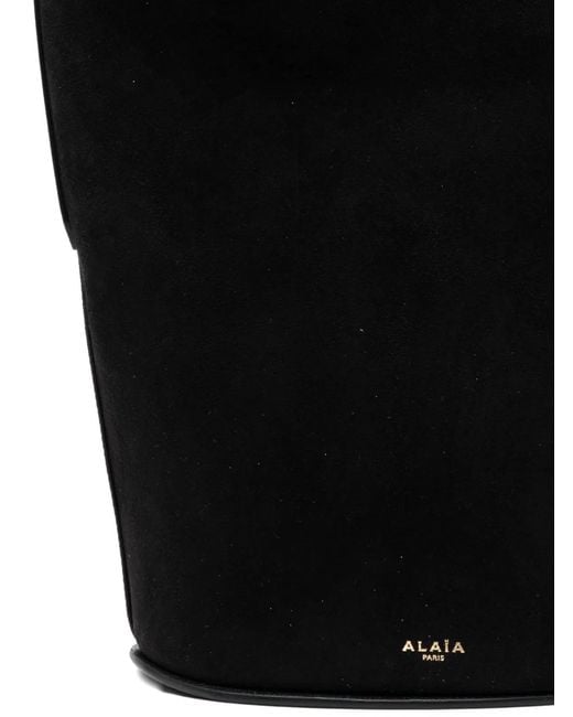 Alaïa Black Alaia Suede Bucket Bag