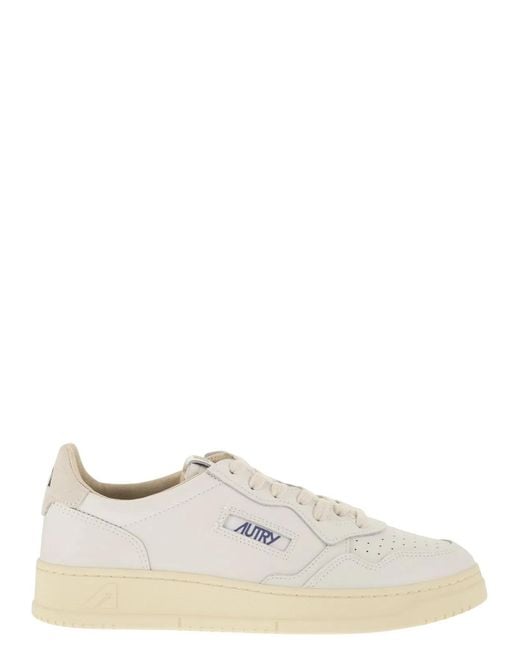 Autry White Medalist Low for men