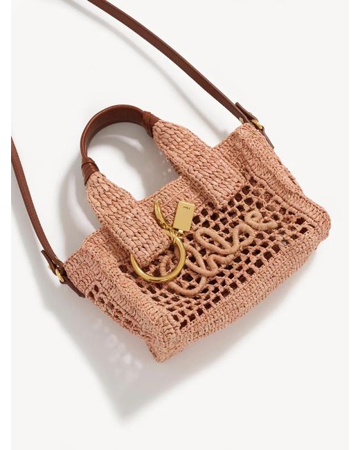 Chloé Metallic Mini Summer Banana East-West Tote Bag