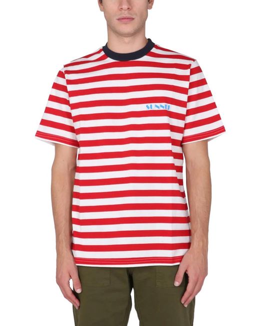 SUNNEI X ELEONORA BONUCCI Red T-Shirt With Mini Logo