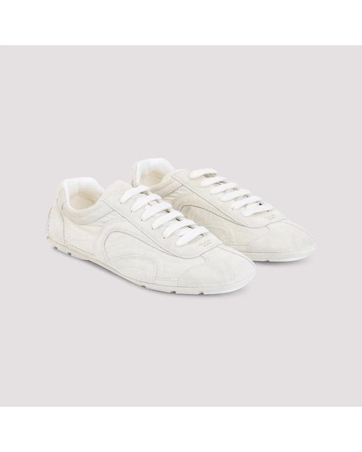 Prada Natural Montecarlo Re-Edition 2025 Nylon And Suede Sneakers for men