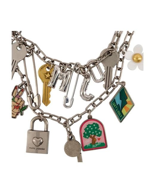 Marc Jacobs Metallic Pop Americana Charm Necklace