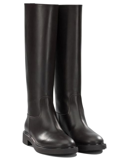Gianvito Rossi Black "Ascott" Knee-High Boots