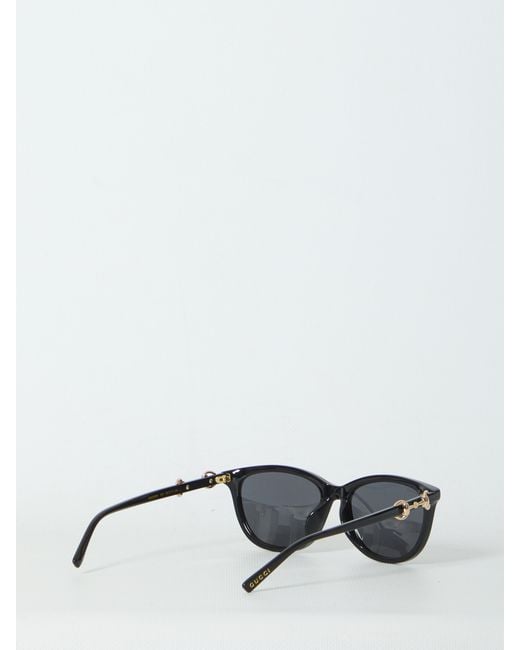 Gucci White Horsebit Sunglasses