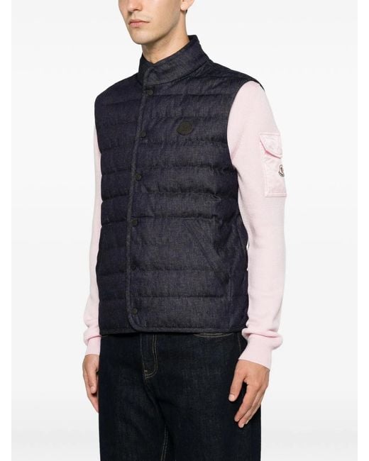 Moncler Blue Liorane Gilet for men
