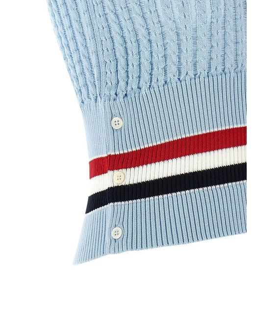 Thom Browne Gray 'Rwb' Vest