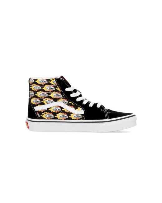 Vans Black "Flame Logo Repeat" Sneaker