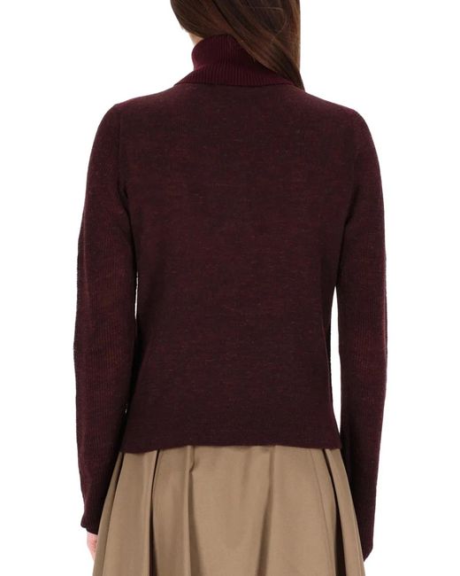 Burberry Red Wool Blend Pullover