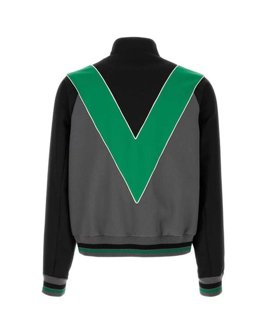 Valentino Garavani Green Jersey Felpa, Regular,Pat for men