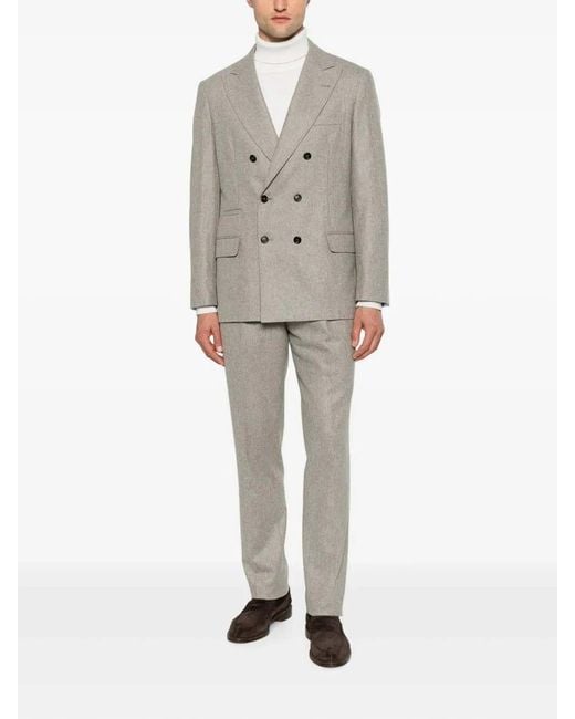 Brunello Cucinelli Gray Suit for men