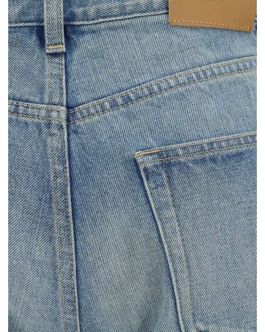 Saint Laurent Blue Straight Leg Denim Jeans
