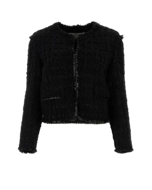 Tory Burch Black Tweed Blazer