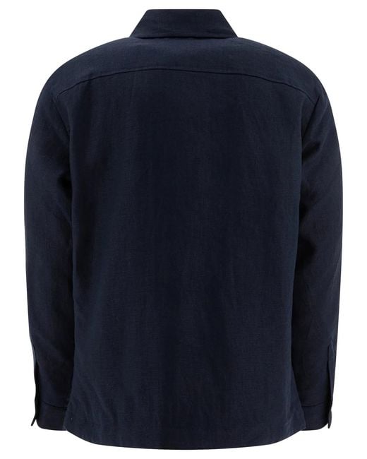 NN07 Blue "Cafu" Overshirt for men